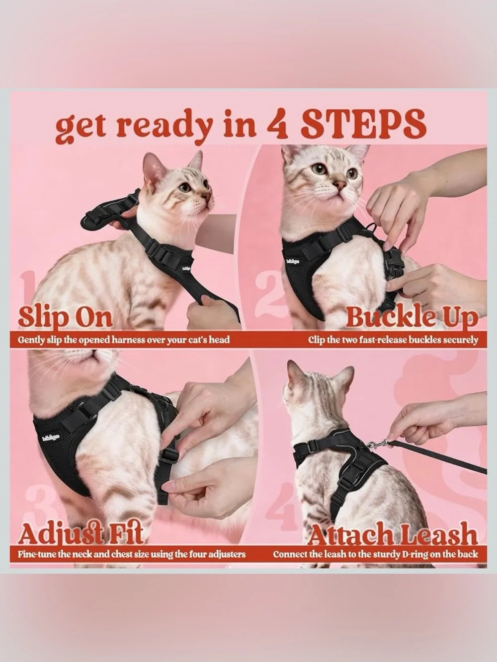 NWOT BLACK CAT HARNESS SIZE XXS